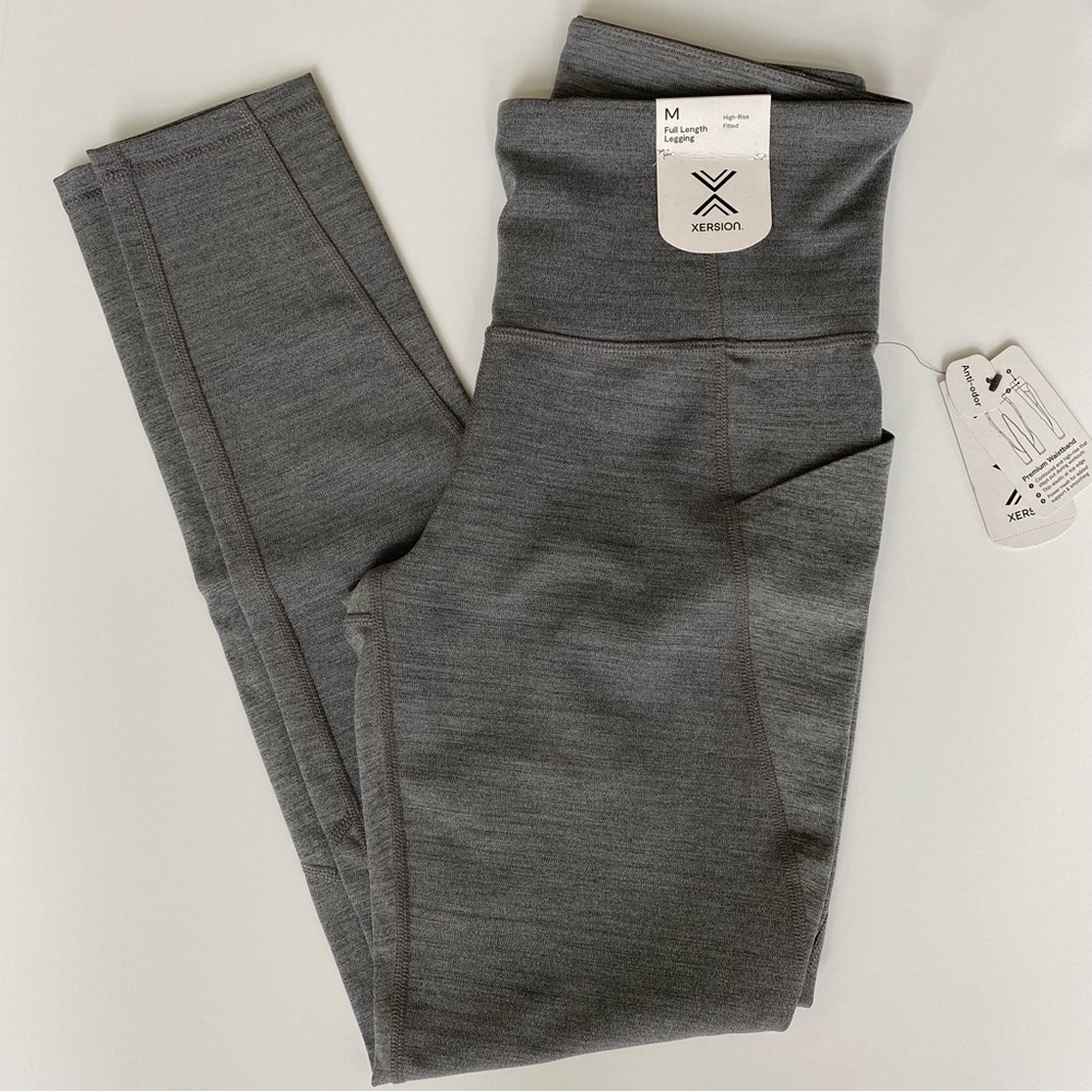 Xersion High-Rise Legging Full Length Medium Impact Anti-Odor pockets Sz M  NWT